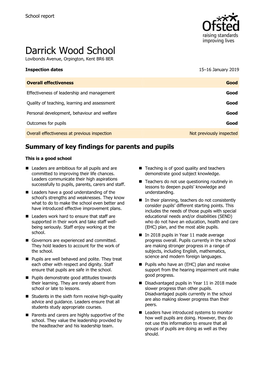 Darrick Wood School Lovibonds Avenue, Orpington, Kent BR6 8ER
