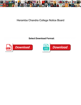 Heramba Chandra College Notice Board