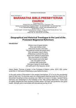 Maranatha Bible-Presbyterian Church