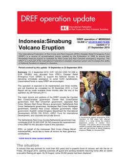 Indonesia:Sinabung Volcano Eruption