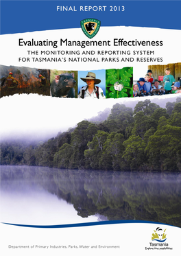 Evaluating Management Effectiveness. the Monitoring and Reporting