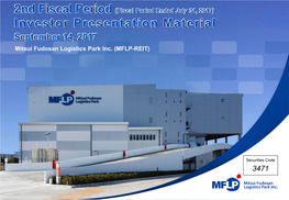 Mitsui Fudosan Logistics Park Inc. (MFLP-REIT)