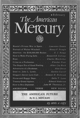 The American Mercury February 1937