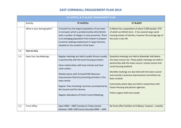 East Cornwall Engagement Plan 2014