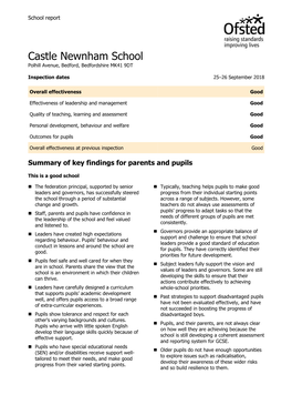 Ofsted Report