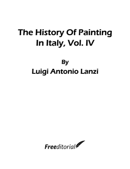 The History of Painting in Italy, Vol. IV