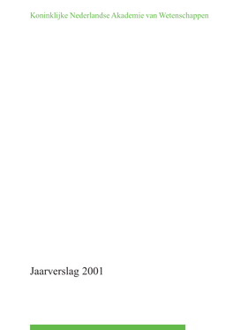 Jaarverslag 2001