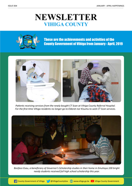 Vihiga County Newsletter Issue