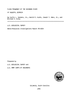 By Curtis L. Sanders, Jr., Harold E. Kubik, Joseph T. Hoke, Jr., and William H. Kirby Water-Resources Investigations Report 90-4