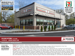 EXCLUSIVE OFFERING | $4,733,000 7-Eleven, INC
