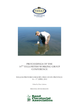 Fosaf Proceedings of the 14Th Yellowfish Working