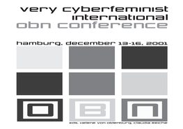 Very Cyberfeminist International Obn Conference