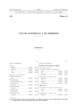 Atti Parlamentari — 10229 — Camera Dei Deputati