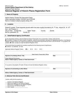 National Register of Historic Places Registration Form