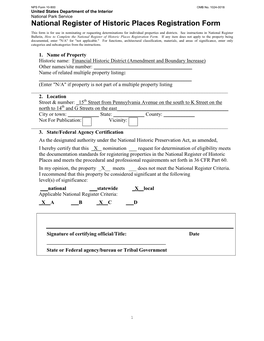 Financial Historic District Nomination