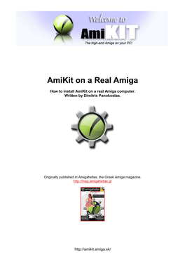Amikit on a Real Amiga