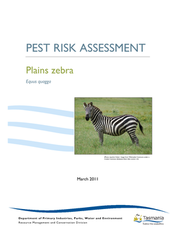 Pest Risk Assessment