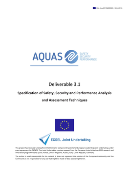 Specification of Safety, Security and Performance Analysis and Assessment Techniques