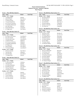 Contractor License Hy-Tek's MEET MANAGER 7:11 PM 4/28/2016 Page 1 Payton Jordan Invitational Stanford University --Stanford, California Meet Program