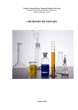 Chemistry Dictionary