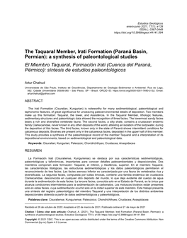 The Taquaral Member, Irati Formation (Paraná Basin, Permian): A