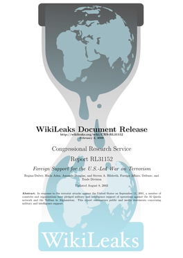 Wikileaks Document Release February 2, 2009