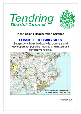 POSSIBLE HOUSING SITES Suggestions from Third Party Landowners and Developers for Possible Housing and Mixed-Use Development Sites