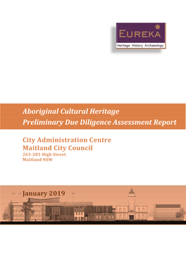 Aboriginal Cultural Heritage Preliminary Due Diligence Assessment Report