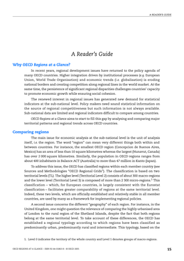 A Reader's Guide”, in OECD Regions at a Glance 2005, OECD Publishing, Paris