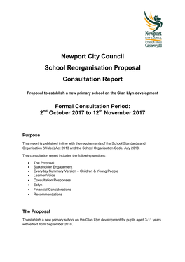 Consultation Report