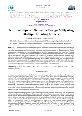 Improved Spread Sequence Design Mitigating Multipath Fading Effects