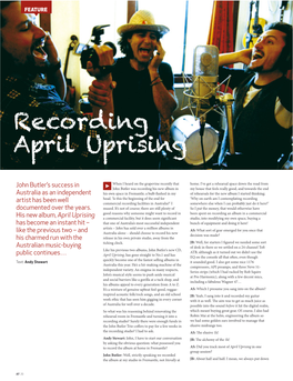 Recording April Uprising