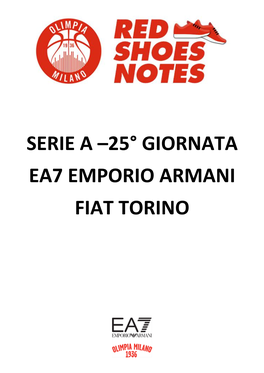 Milano-Torino Game Notes