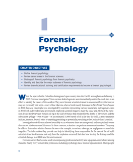 Forensic Psychology