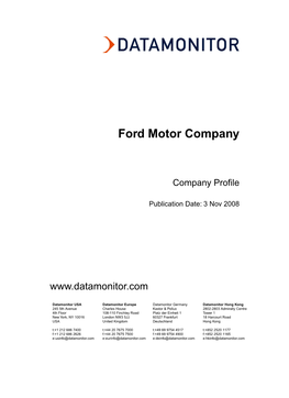 Ford Motor Company