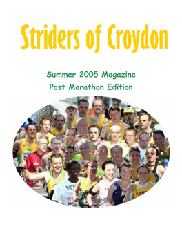 Summer 2005 Magazine Post Marathon Edition