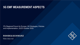 5G Emf Measurement Aspects