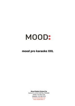 Mood Pro Karaoke XXL