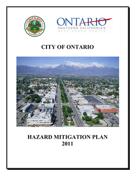 City of Ontario Hazard Mitigation Plan 2011