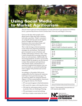 Using Social Media to Market Agritourism