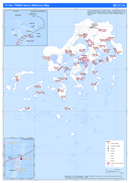 TC Ula: TONGA Vava'u Reference Map