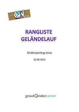 Kindersporttag Jenaz