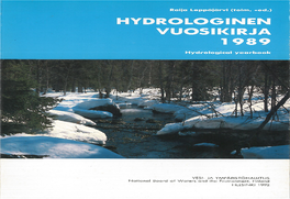 VESI- JA YMPÄRISTÖHALIITUS National Board of Waters and the Environment, Finland HELSINKI 1992