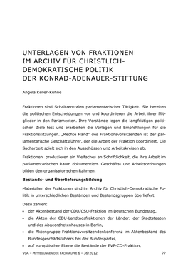 Mitteilungen Der Fachgruppe 6 – 36/2012 77