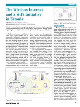 The Wireless Internet and a Wifi Initiative in Estonia