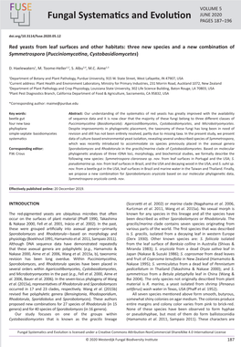 Three New Species and a New Combination of Symmetrospora (Pucciniomycotina, Cystobasidiomycetes)