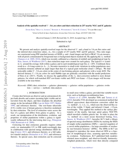 Analysis of the Spatially-Resolved $ V $-3.6$\Mu $ M Colors and Dust