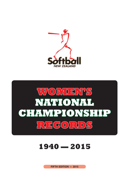 Women's National Championship Records