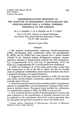 (PGE,) and E2 (PGE2) Have Been Injected Into a Lateral Cerebral