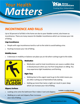 6. Incontinence and Falls